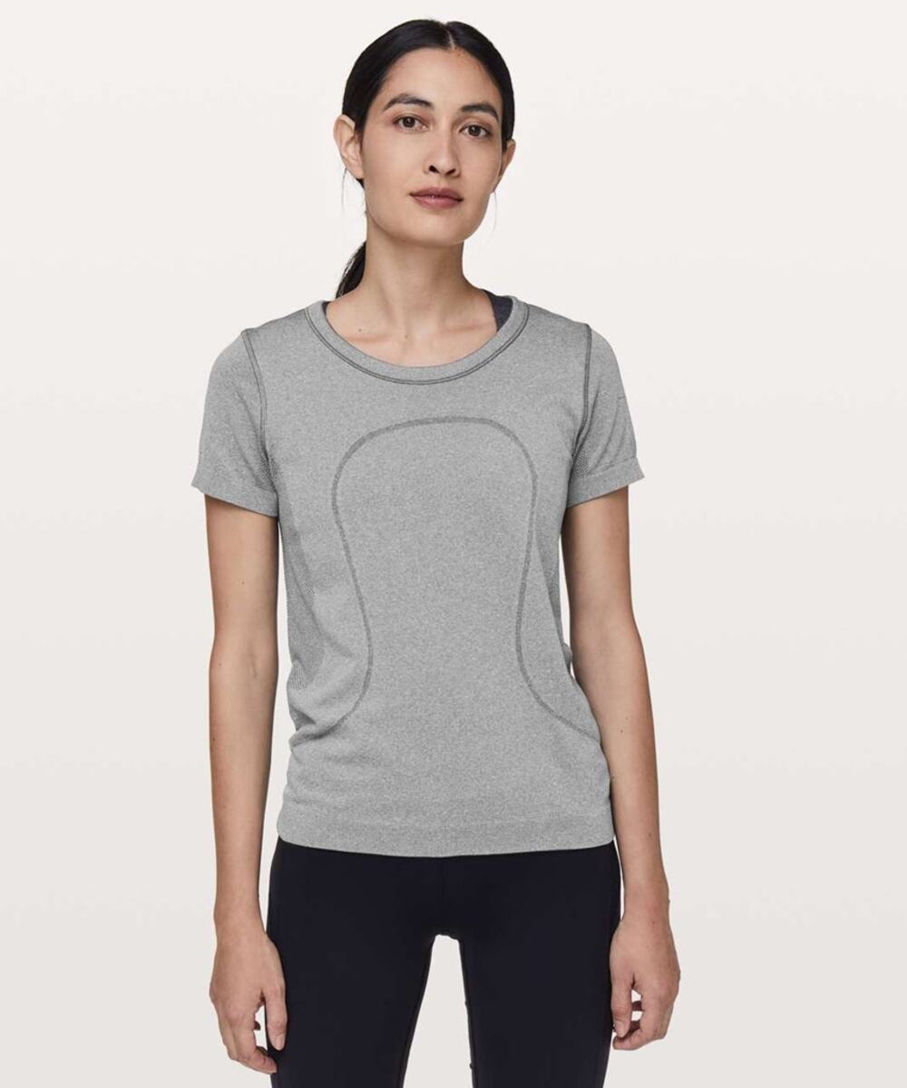 Lululemon Swiftly Tech Short Sleeve Breeze Relaxed Fit Activewear Top Gray 8 NWT